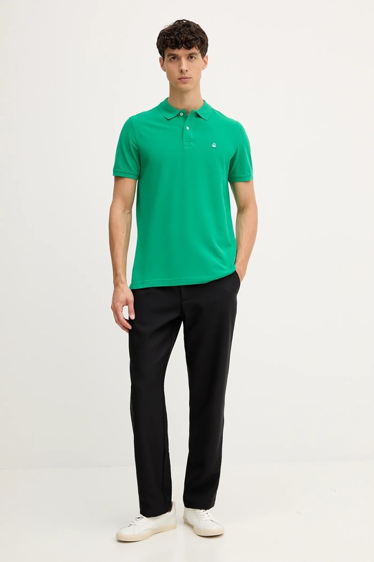 United Colors of Benetton polo de bumbac 3089J3179 verde AA00