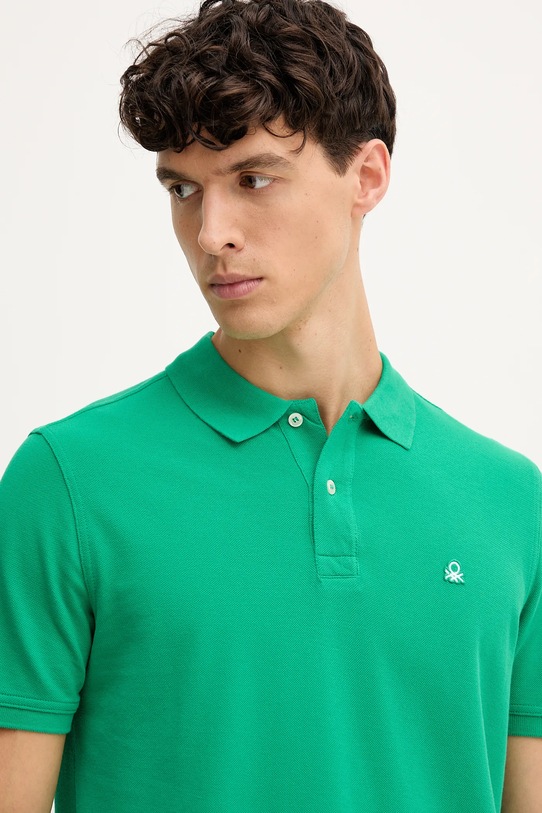 United Colors of Benetton polo de bumbac verde 3089J3179