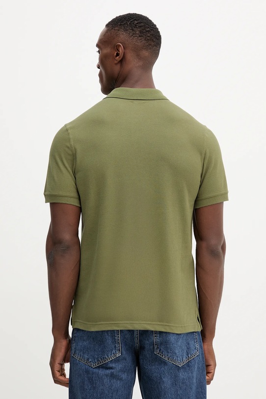 Bavlněné polo tričko United Colors of Benetton 3089J3179 zelená AA00