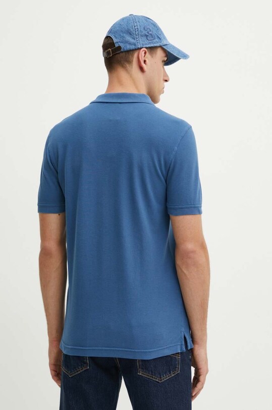 Одяг Бавовняне поло United Colors of Benetton 3089J3179 блакитний