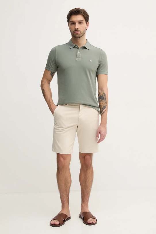 United Colors of Benetton polo bawełniane 3089J3179 zielony AA00