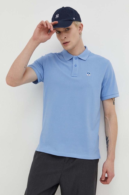 North Sails polo in cotone blu 692451