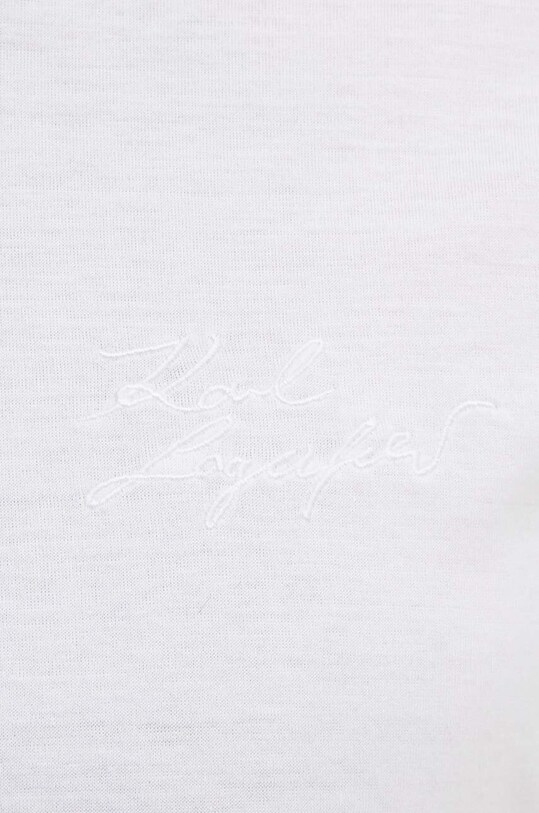 Karl Lagerfeld polo de bumbac 533200.745080 alb