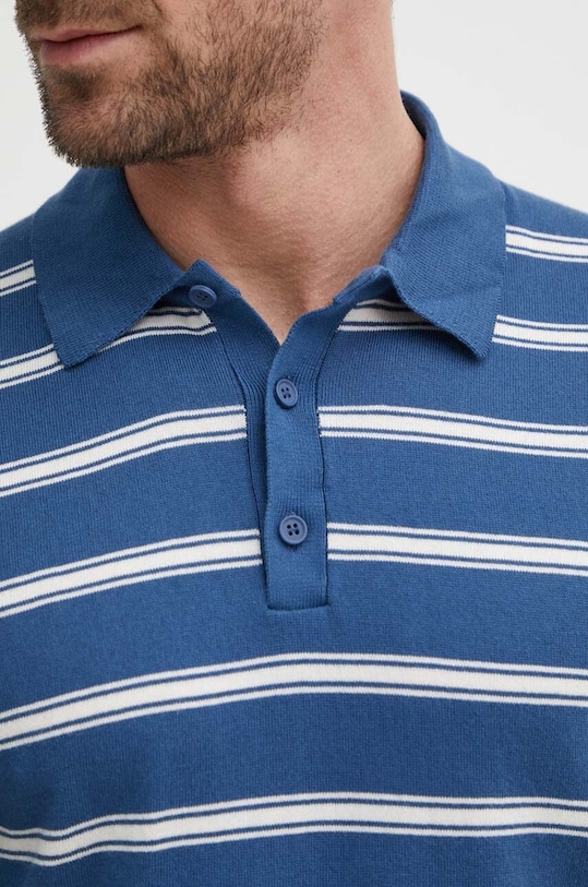 United Colors of Benetton polo bawełniane 1094K3011 niebieski