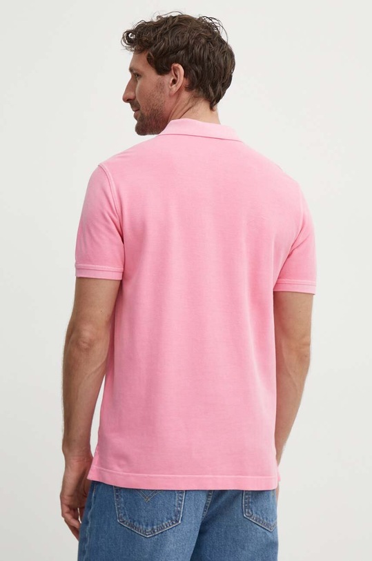 Odzież United Colors of Benetton polo bawełniane 3089U301K różowy