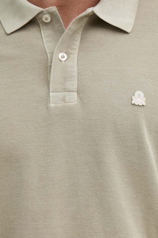 United Colors of Benetton polo bawełniane 3089U301K zielony
