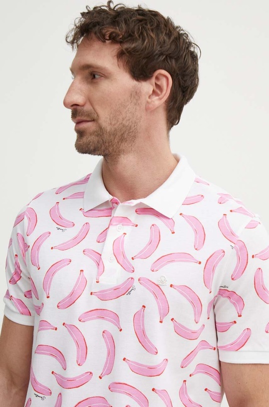 United Colors of Benetton polo bawełniane biały 325RU301V