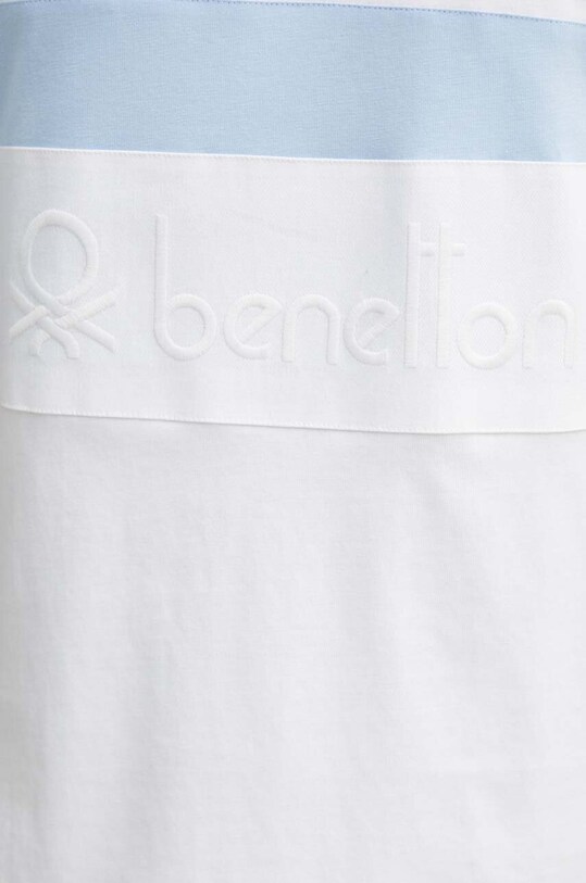 Бавовняне поло United Colors of Benetton 3MCYU301U білий