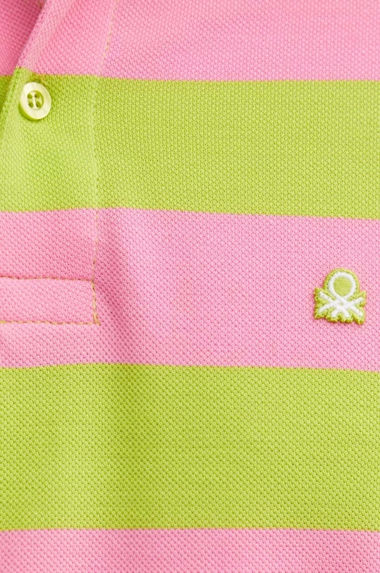 United Colors of Benetton polo bawełniane 3JFPU301T zielony