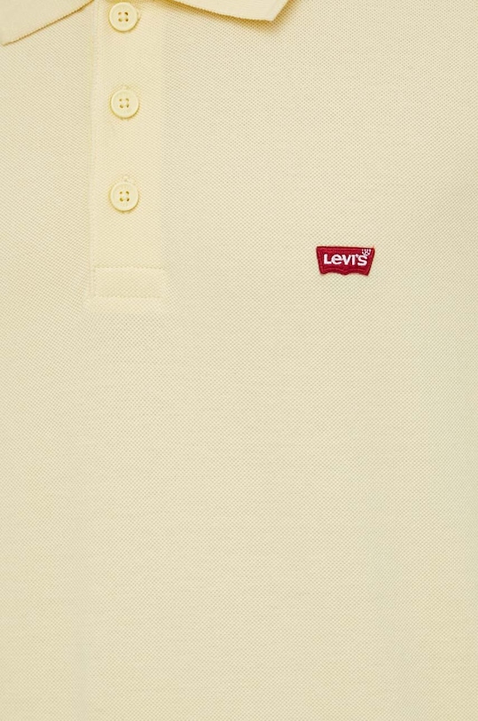 Bavlnené polo tričko Levi's 35883 žltá