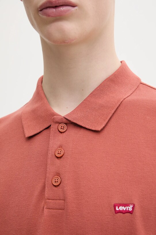 Bavlnené polo tričko Levi's 35883 oranžová