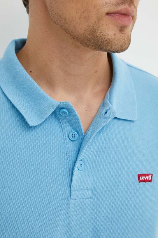 Levi's polo bawełniane 35883 niebieski