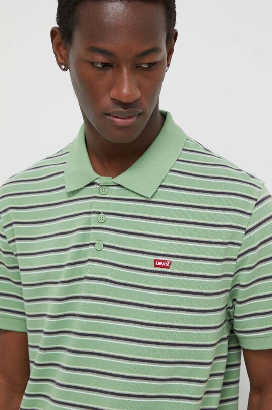 Levi's polo de bumbac verde 35883