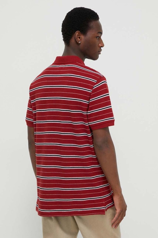Oblečenie Bavlnené polo tričko Levi's 35883 burgundské