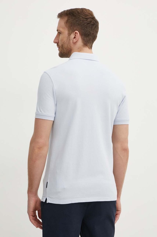 Îmbrăcăminte Sisley polo de bumbac 3089S300J albastru