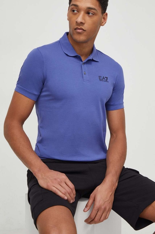 EA7 Emporio Armani poló sima kék PJM5Z.8NPF04.1557