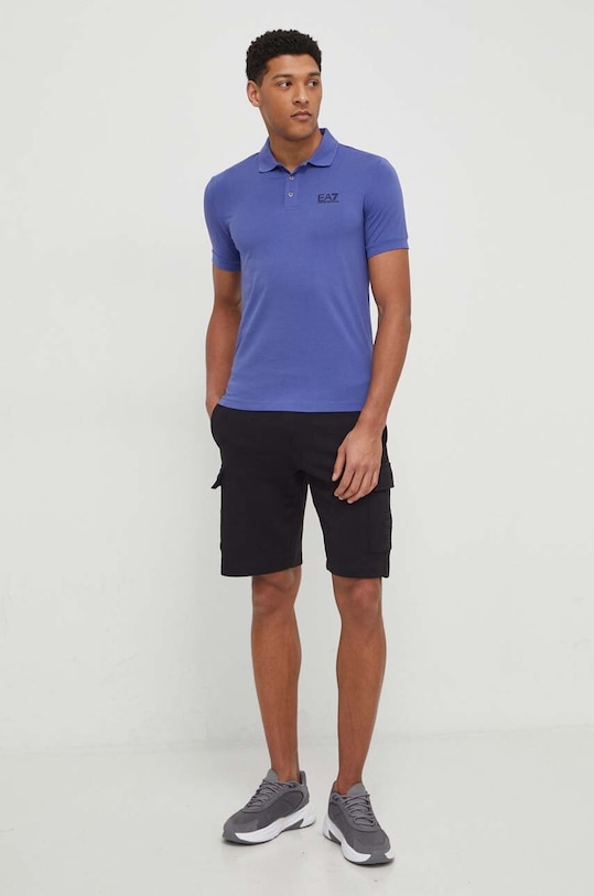 EA7 Emporio Armani poló PJM5Z.8NPF04.1557 kék SS24