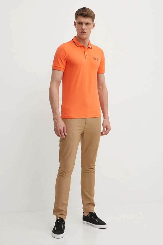 Polo majica EA7 Emporio Armani PJ04Z.8NPF06.1661 narančasta SS24