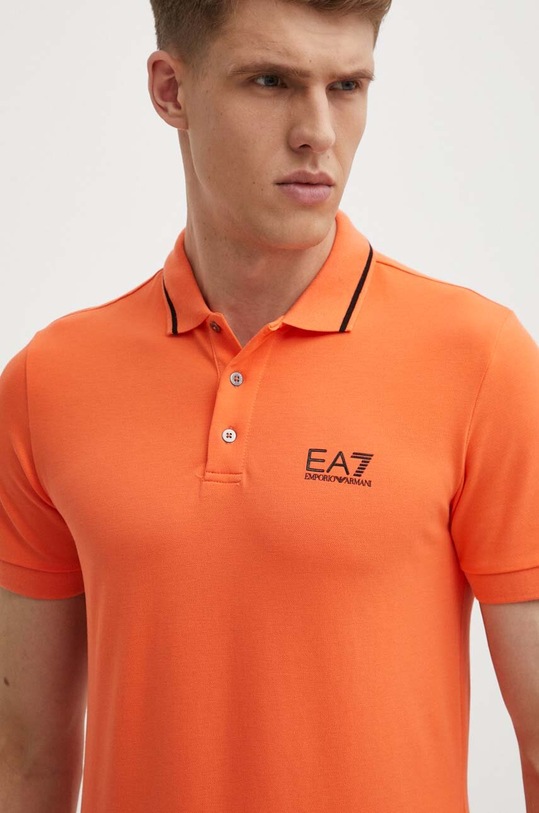 Тениска с яка EA7 Emporio Armani оранжев PJ04Z.8NPF06.1661