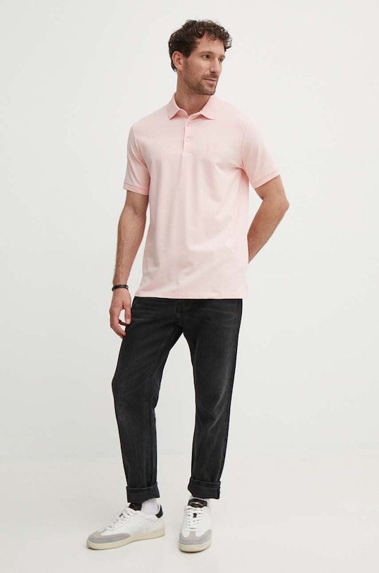 Karl Lagerfeld polo 542221.745890 różowy SS24