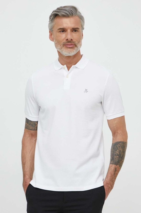 Marc O'Polo polo bawełniane bawełna biały 423223053092