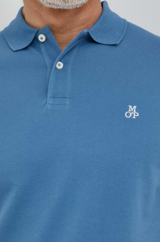Marc O'Polo polo bawełniane niebieski 423223053092