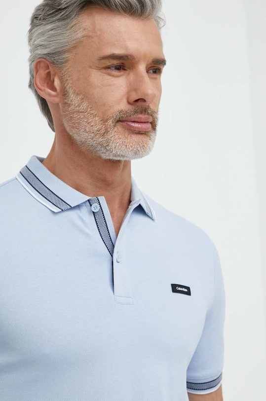 Πόλο Calvin Klein K10K112469 μπλε SS24