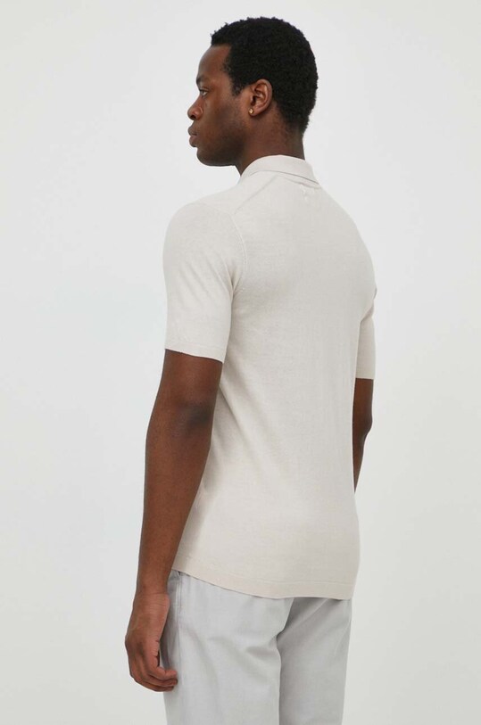 Abbigliamento Calvin Klein polo in misto seta K10K113053 beige