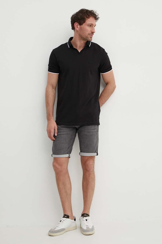 Liu Jo tricou polo M124P205HAVANAPRO negru SS24