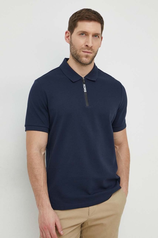 Michael Kors polo bawełniane bawełna granatowy CS350DD2ZY