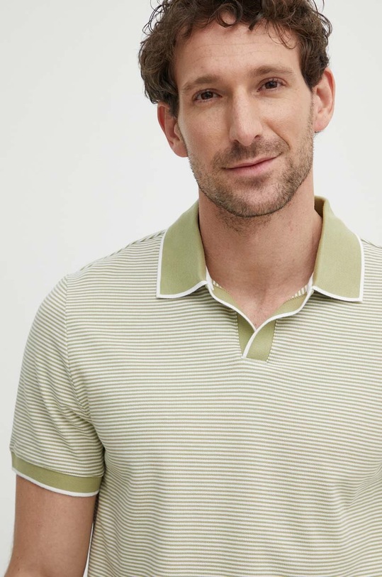 Michael Kors polo de bumbac verde CR451YODH9