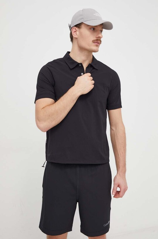 Polo majica za vježbanje Calvin Klein Performance crna 00GMS4K172