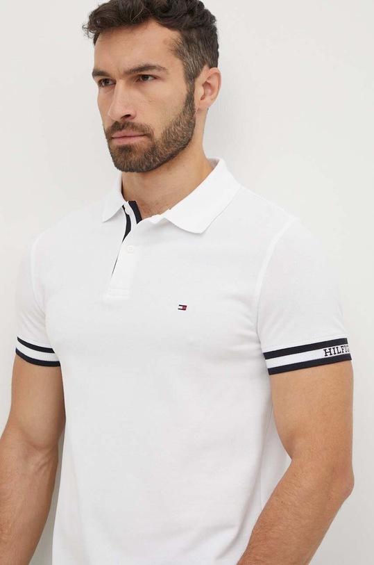 Odzież Tommy Hilfiger polo MW0MW34737 biały
