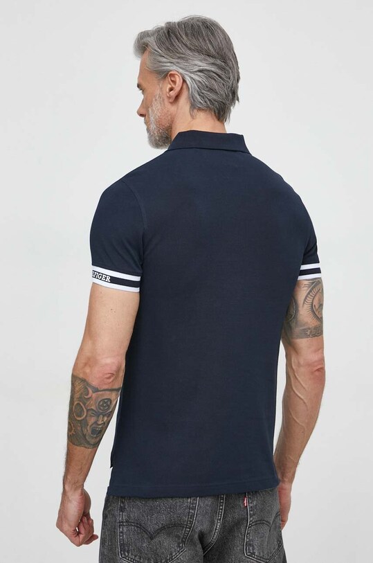 Поло Tommy Hilfiger MW0MW34737 тёмно-синий SS24