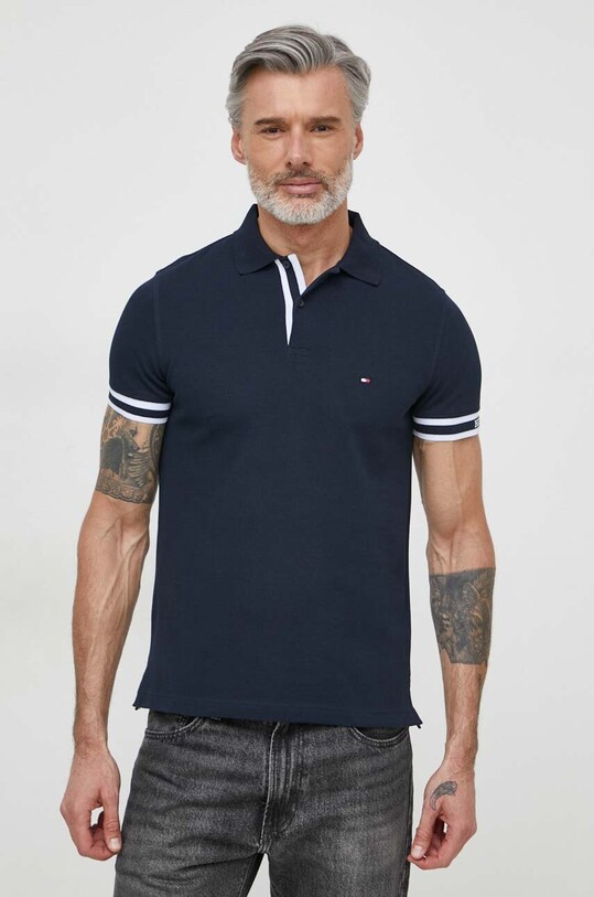 Одежда Поло Tommy Hilfiger MW0MW34737 тёмно-синий