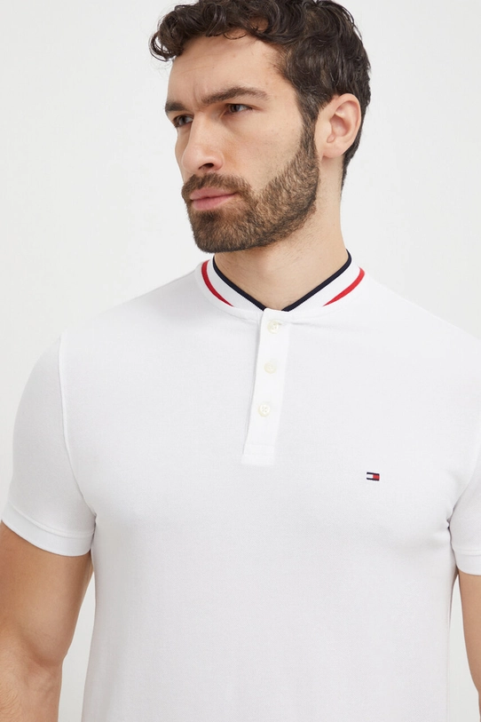 Tommy Hilfiger polo z elastanem biały MW0MW34752