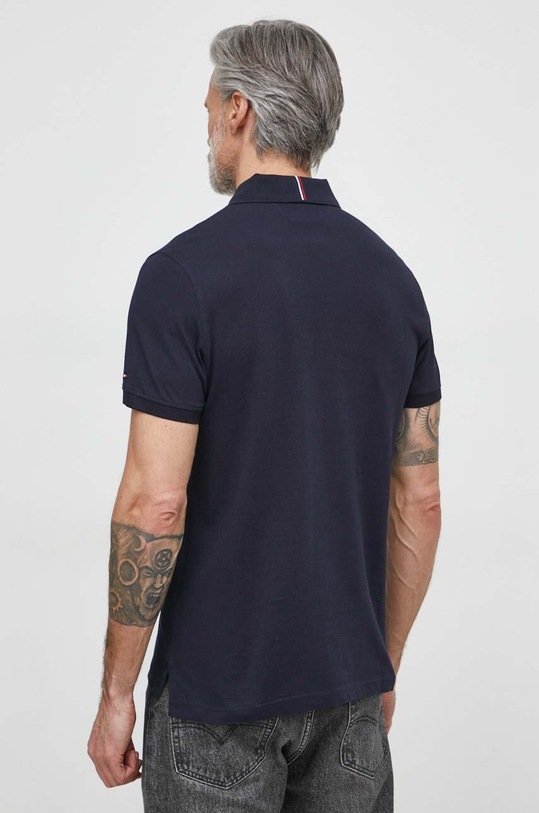Tommy Hilfiger polo bawełniane MW0MW34769 granatowy SS24