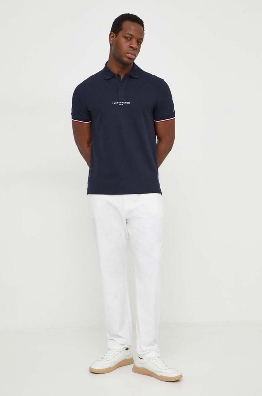 Tommy Hilfiger polo MW0MW34841 granatowy SS24