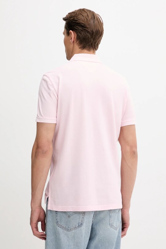 Tommy Hilfiger polo de bumbac MW0MW34757 roz AW25