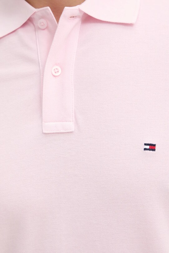 Tommy Hilfiger polo de bumbac roz MW0MW34757