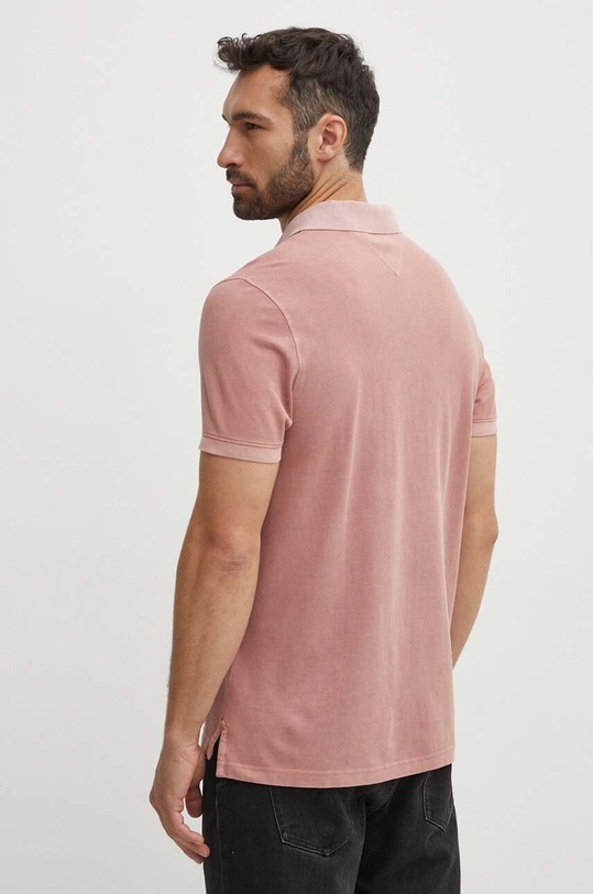 Oblečení Bavlněné polo tričko Tommy Hilfiger MW0MW34757 růžová