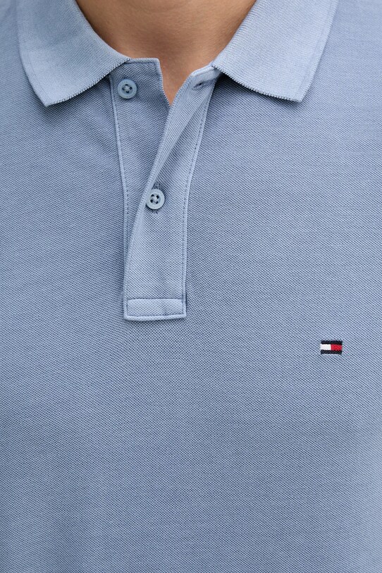 Tommy Hilfiger polo de bumbac albastru MW0MW34757
