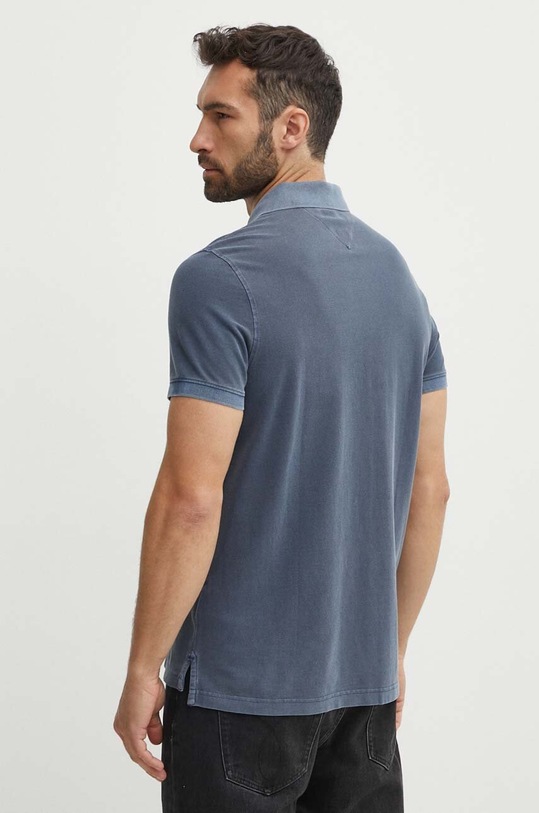 Βαμβακερό μπλουζάκι πόλο Tommy Hilfiger MW0MW34757 μπλε AW25