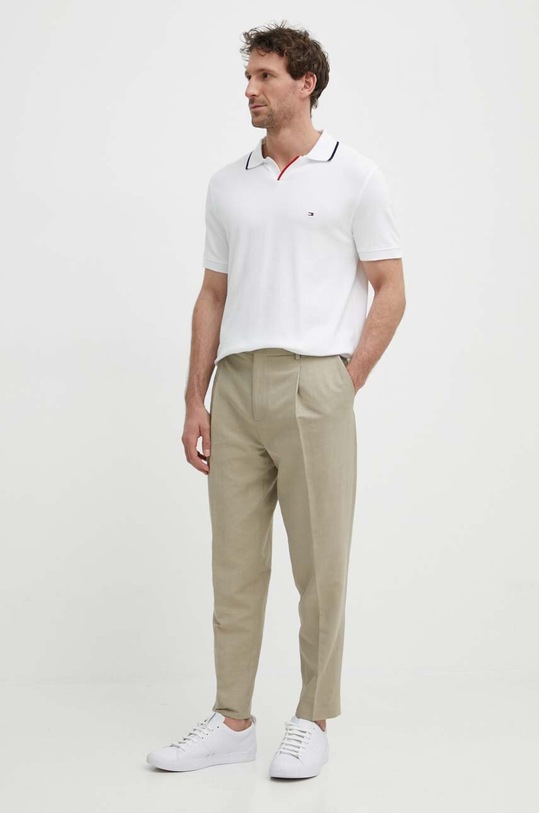 Tommy Hilfiger poló MW0MW34772 fehér SS24