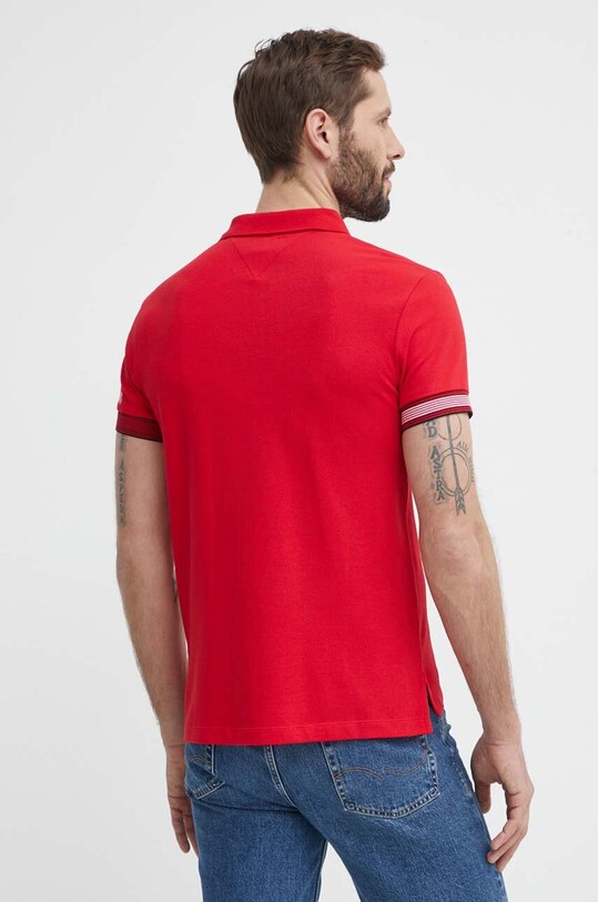 Îmbrăcăminte Tommy Hilfiger tricou polo MW0MW34780 rosu