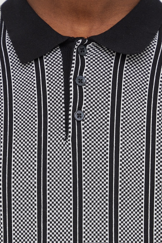 Drykorn polo bawełniane TRITON 48538.425115 czarny