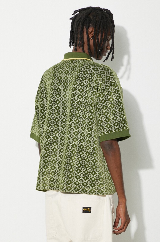 Odjeća Polo majica Drôle de Monsieur Le Polo Monogramme D.PL121.CO091.GN zelena