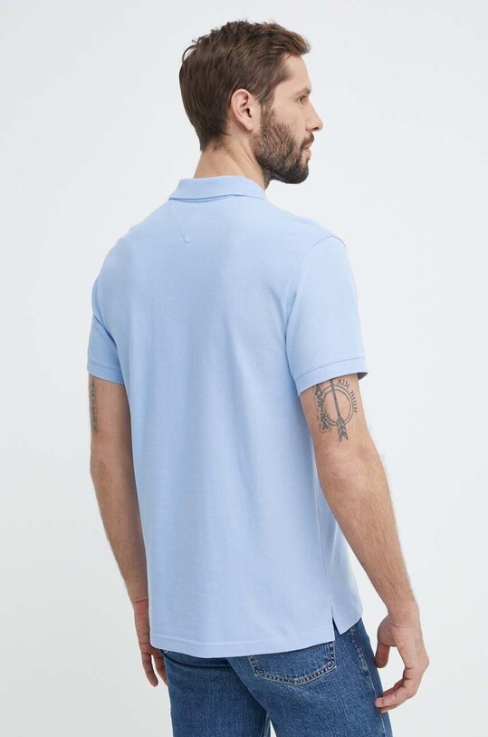 Îmbrăcăminte Tommy Jeans polo de bumbac DM0DM18314 albastru