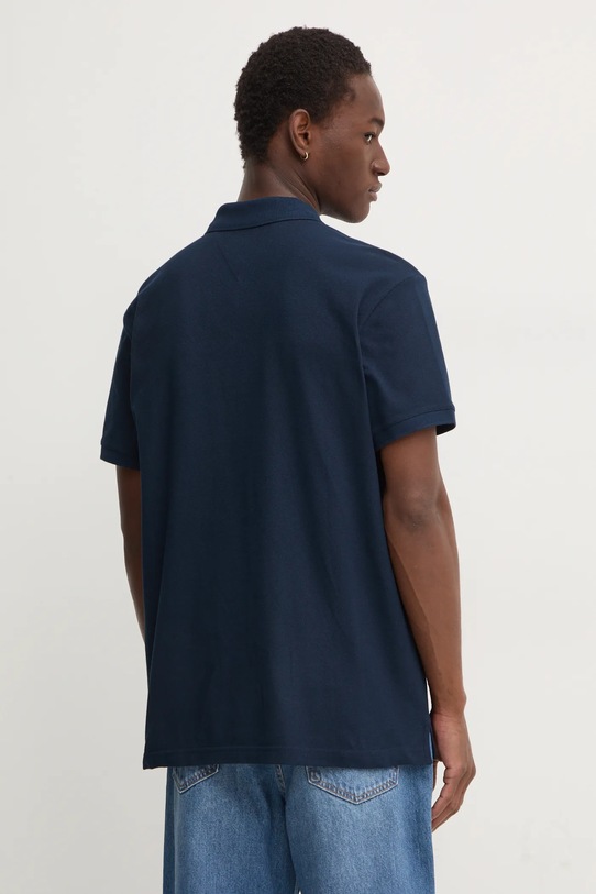Odzież Tommy Jeans polo bawełniane DM0DM18314 granatowy