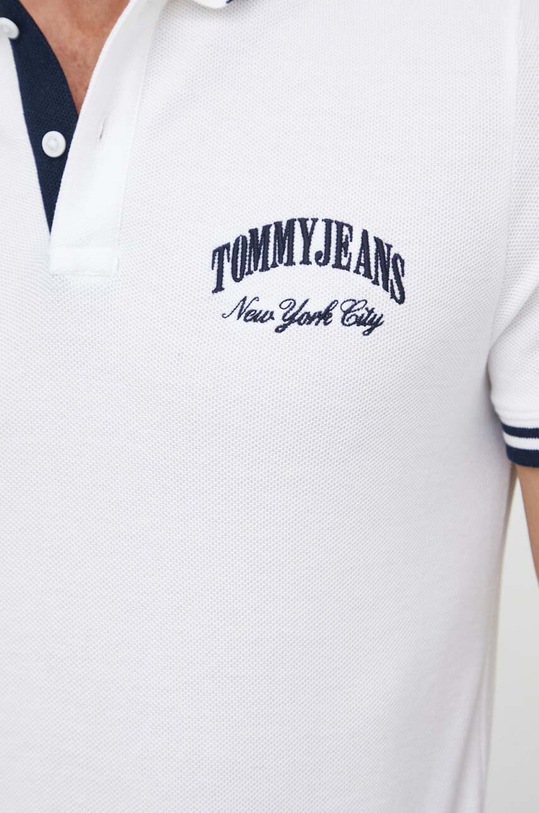 Tommy Jeans polo de bumbac alb DM0DM18922